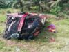 Kecelakaan Di Ruas Tol Kuala Namo – Tebingtinggi, Sebuah Bus Menabrak Mobil Pick Up, Empat Orang Tewas