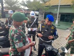 Penegakan Disiplin, Subdenpom Belawan Periksa Surat dan Kelengkapan Kendaraan Personel