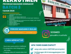RSUD KHZ Musthafa Buka Rekrutmen Magang Kemnaker Batch 3 Tahun 2026, Sembilan Bidang Dibuka untuk Generasi Muda